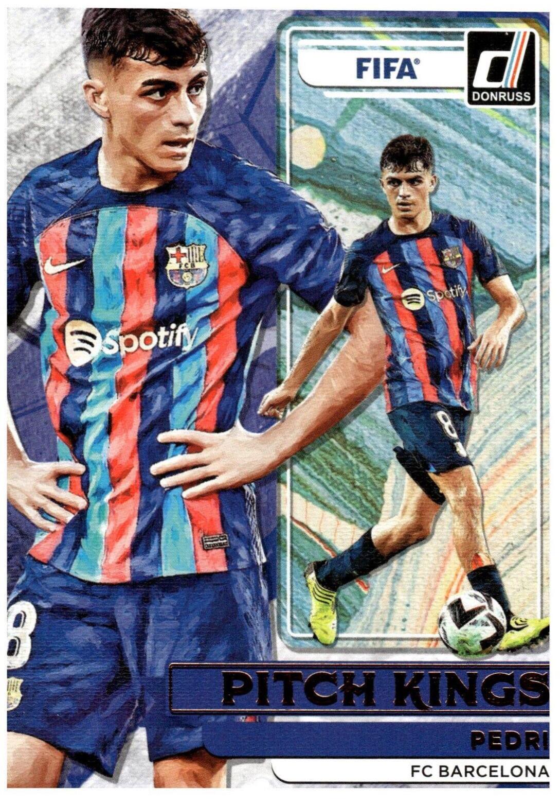 Pedri #5 Soccer Cards 2022 Panini Donruss Pitch Kings