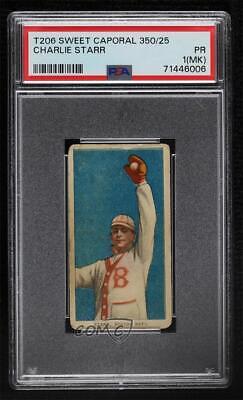 Charlie Starr #NNO Baseball Cards 1909 T206 Sweet Caporal 350 Factory 25