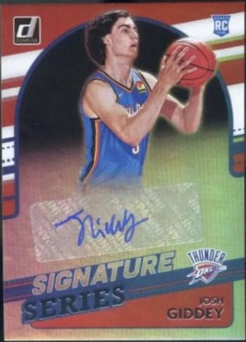 Josh Giddey #SS-JGD Basketball Cards 2021 Panini Donruss Optic Signature Series