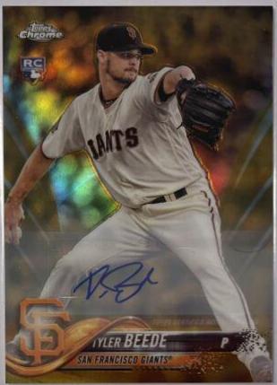 Tyler Beede #TB 2018 Topps Chrome Update Autographs Baseball