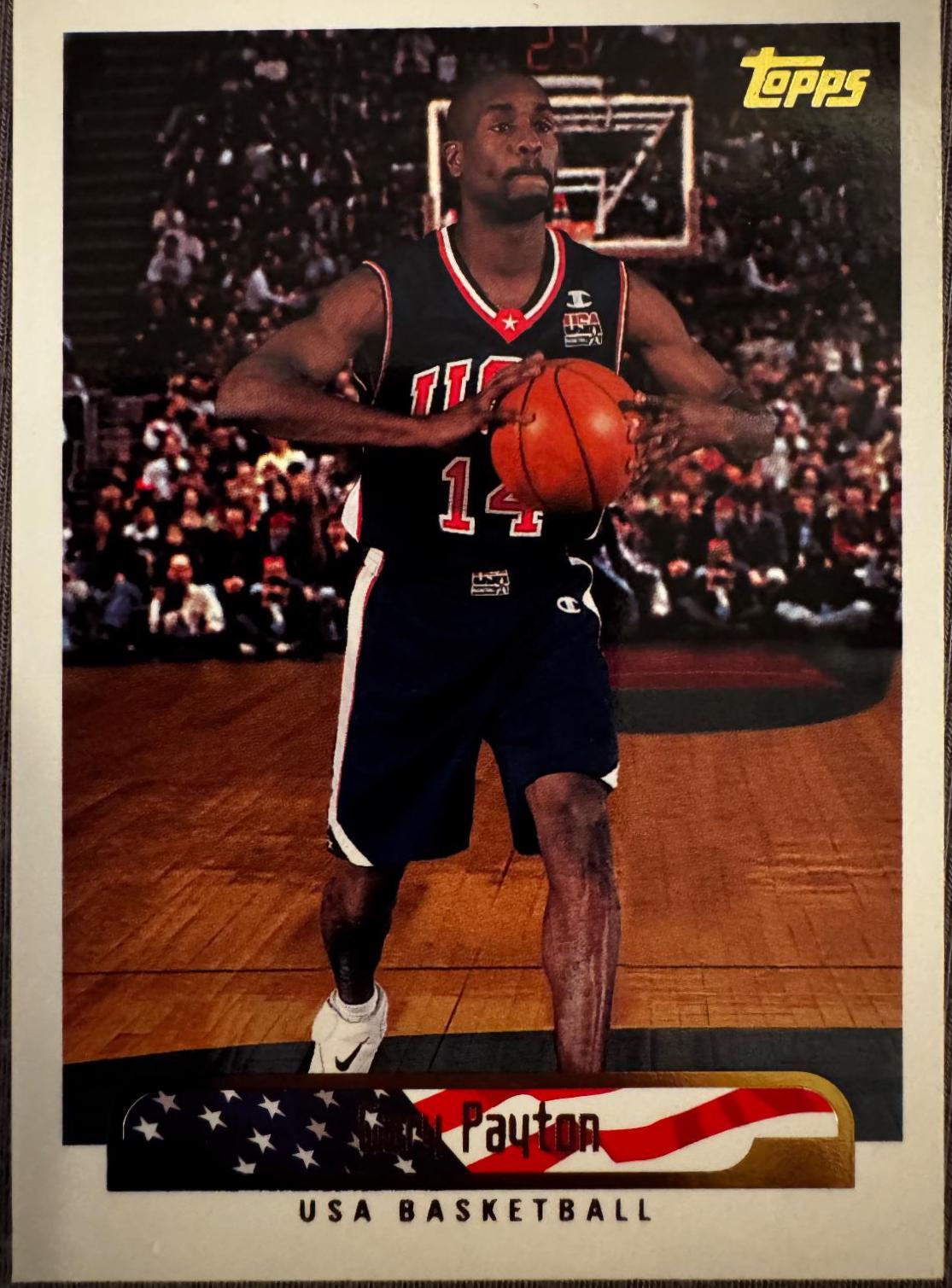Gary Payton #251 2000 Topps Team USA Basketball