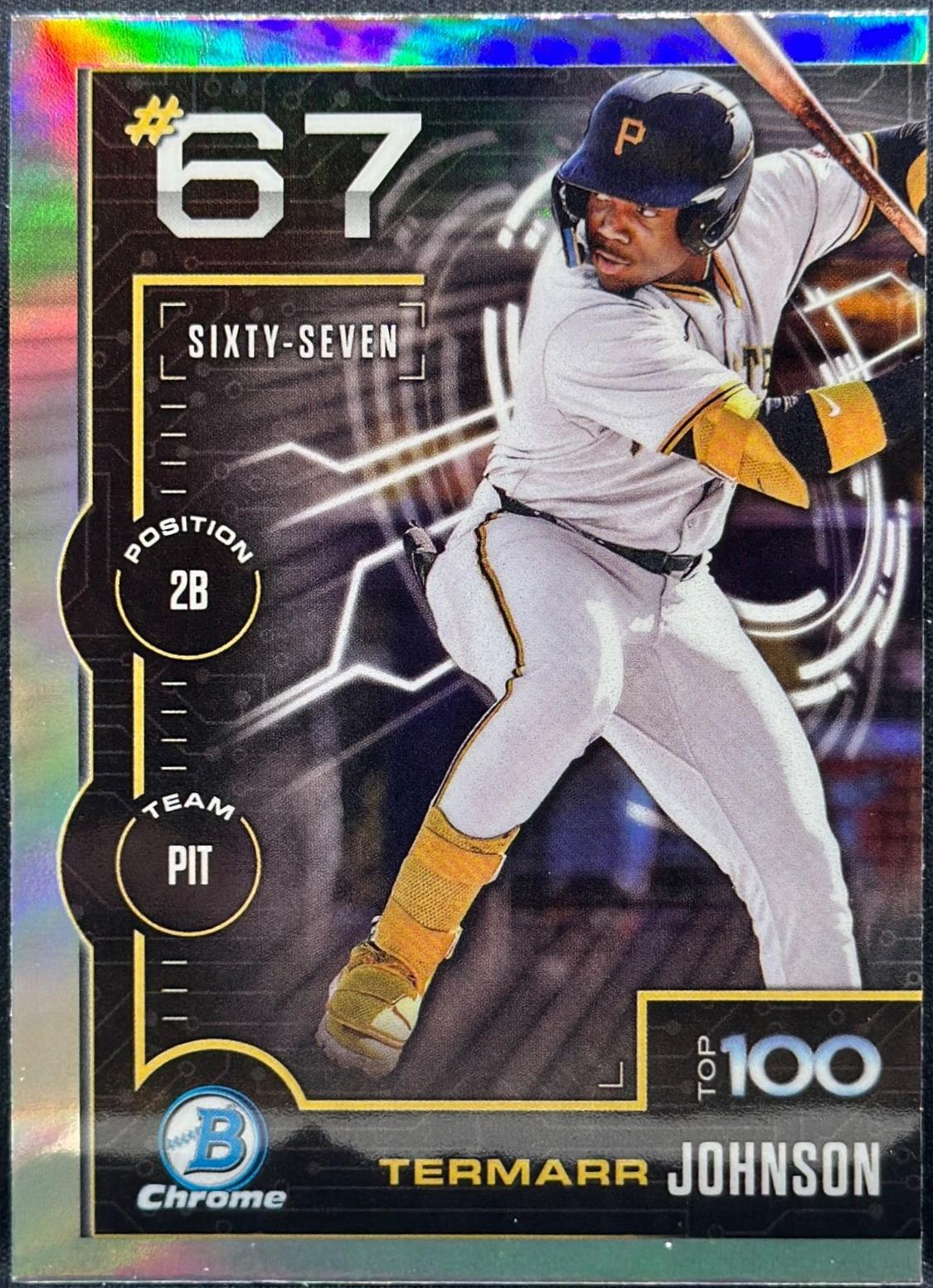 Termarr Johnson #BTP-67 Baseball Cards 2025 Bowman Scouts Top 100