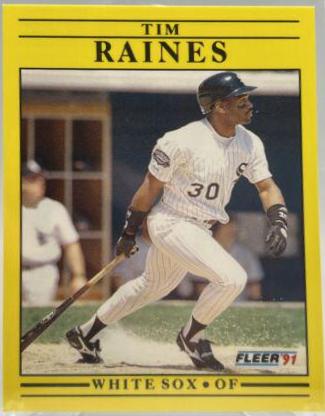 Tim Raines #U-15 Baseball Cards 1991 Fleer Update