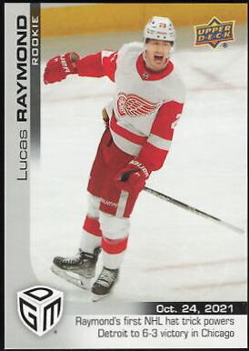 Lucas Raymond #8 Hockey Cards 2021 Upper Deck Game Dated Moments