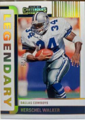 Herschel Walker #LGD-HWA Football Cards 2022 Panini Contenders Legendary
