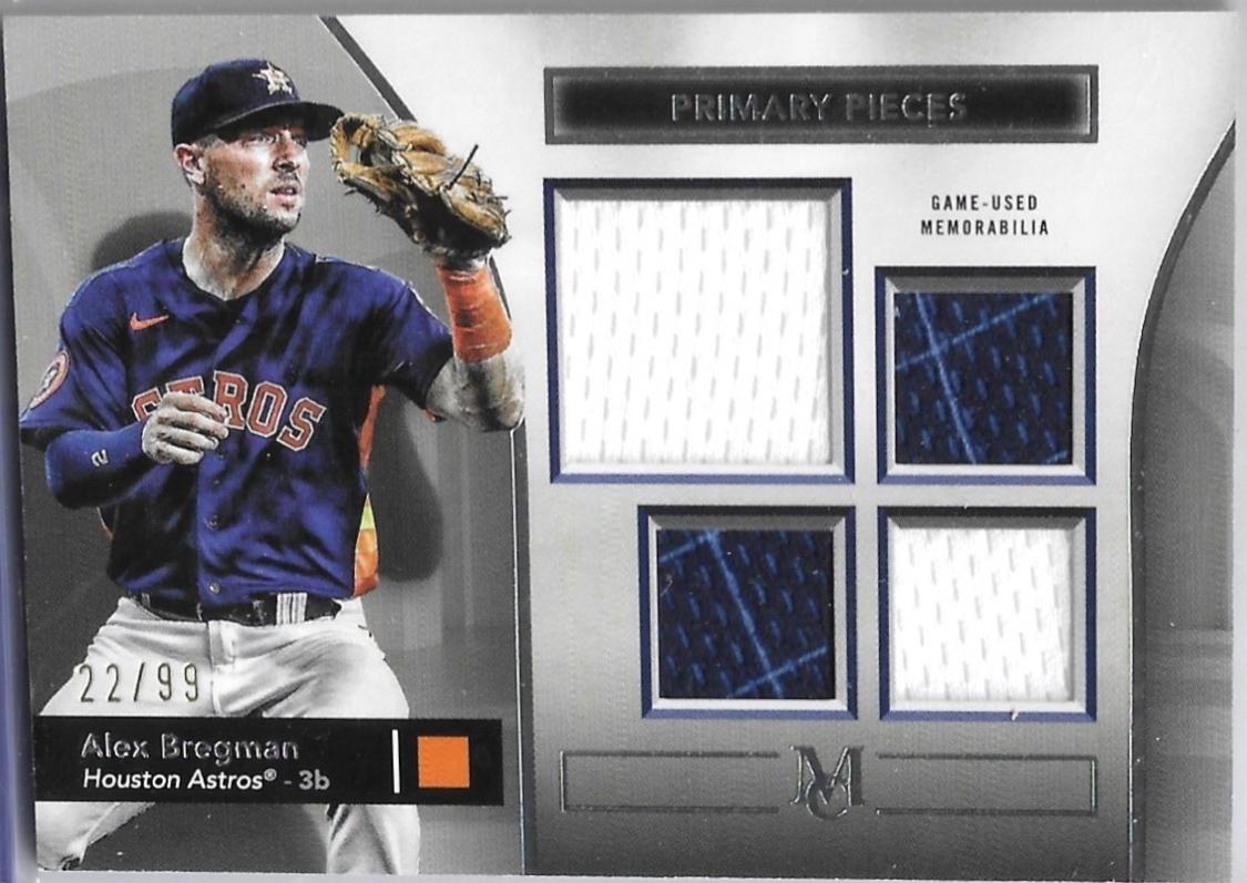 Alex Bregman #SPPQ-AB Baseball Cards 2024 Topps Museum Collection Single-Player Primary Pieces Quad Relic