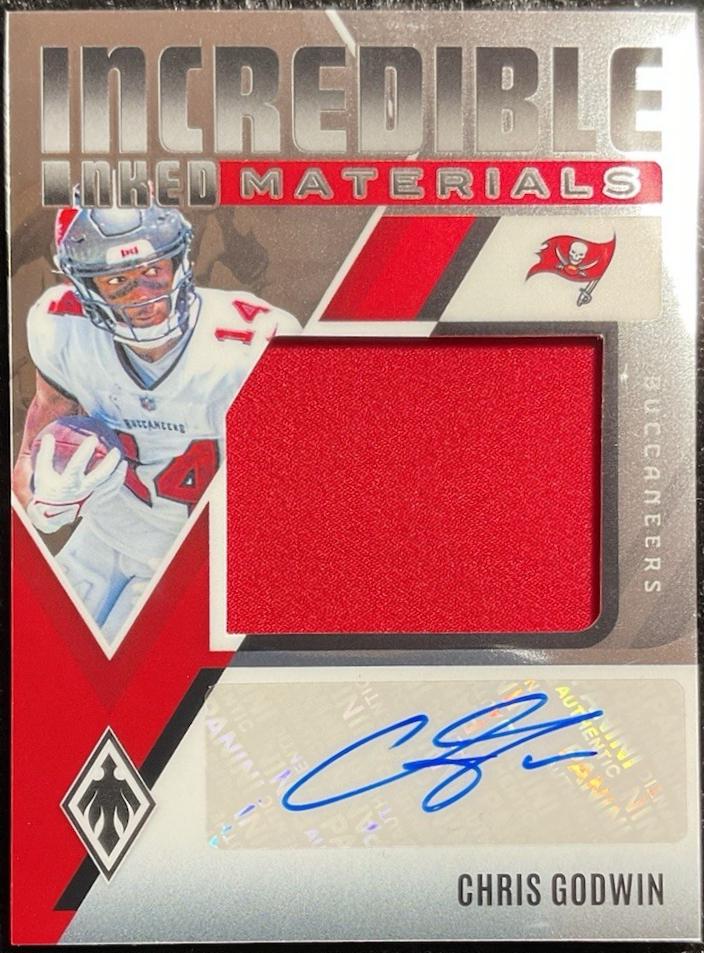 Chris Godwin #IIM-CGN Football Cards 2024 Panini Phoenix Incredible Inked Materials