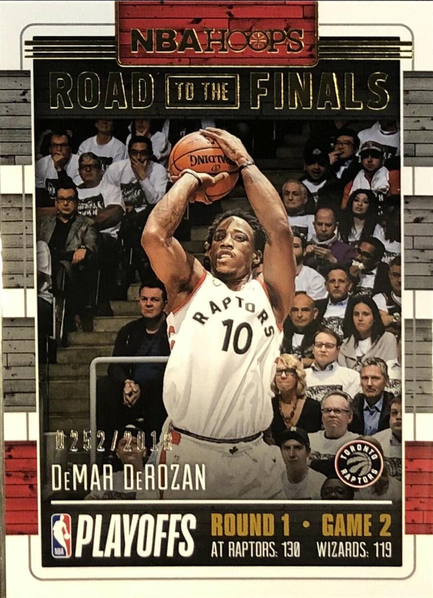 DeMar DeRozan #11 Basketball Cards 2018 Panini Hoops Road to the Finals