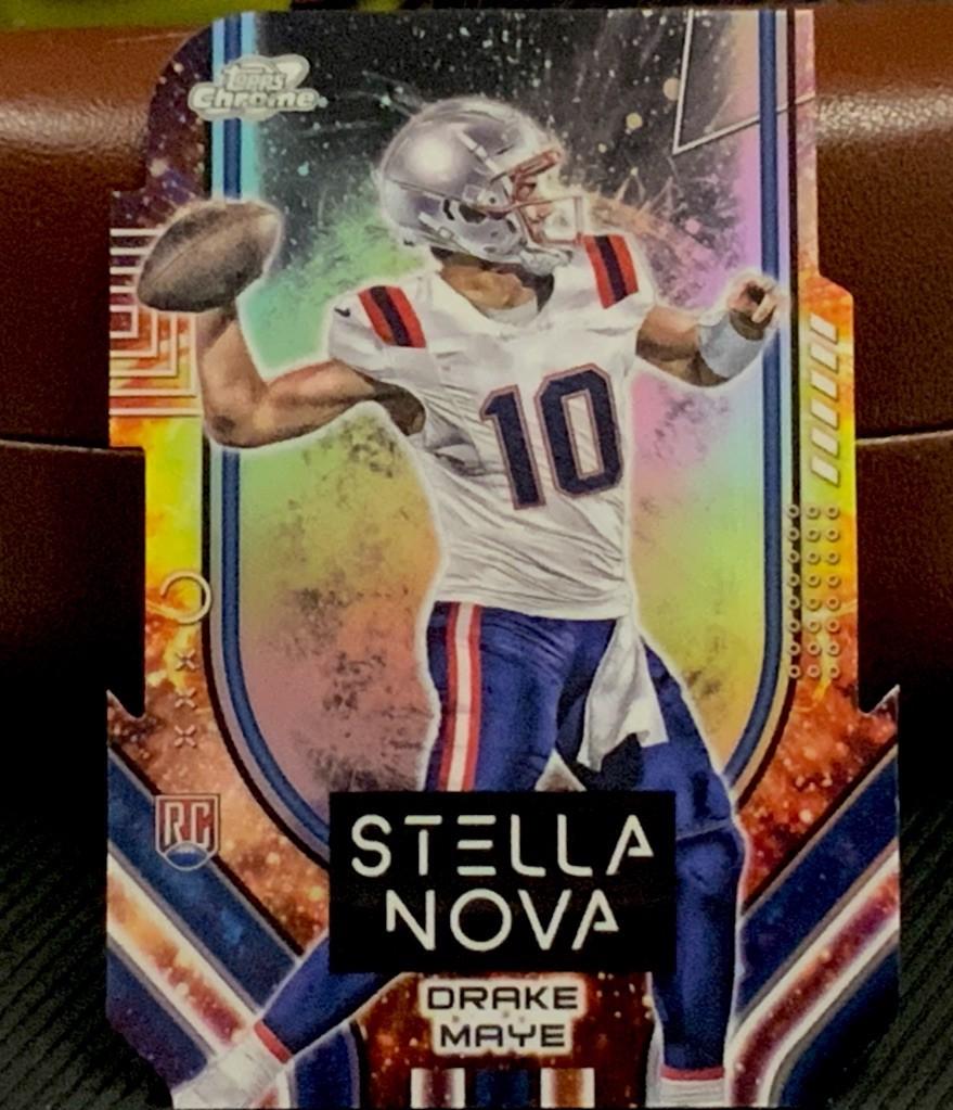 Drake Maye #STN-3 Football Cards 2024 Topps Cosmic Chrome Stella Nova