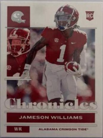 Jameson Williams #5 Football Cards 2022 Panini Chronicles Draft Picks