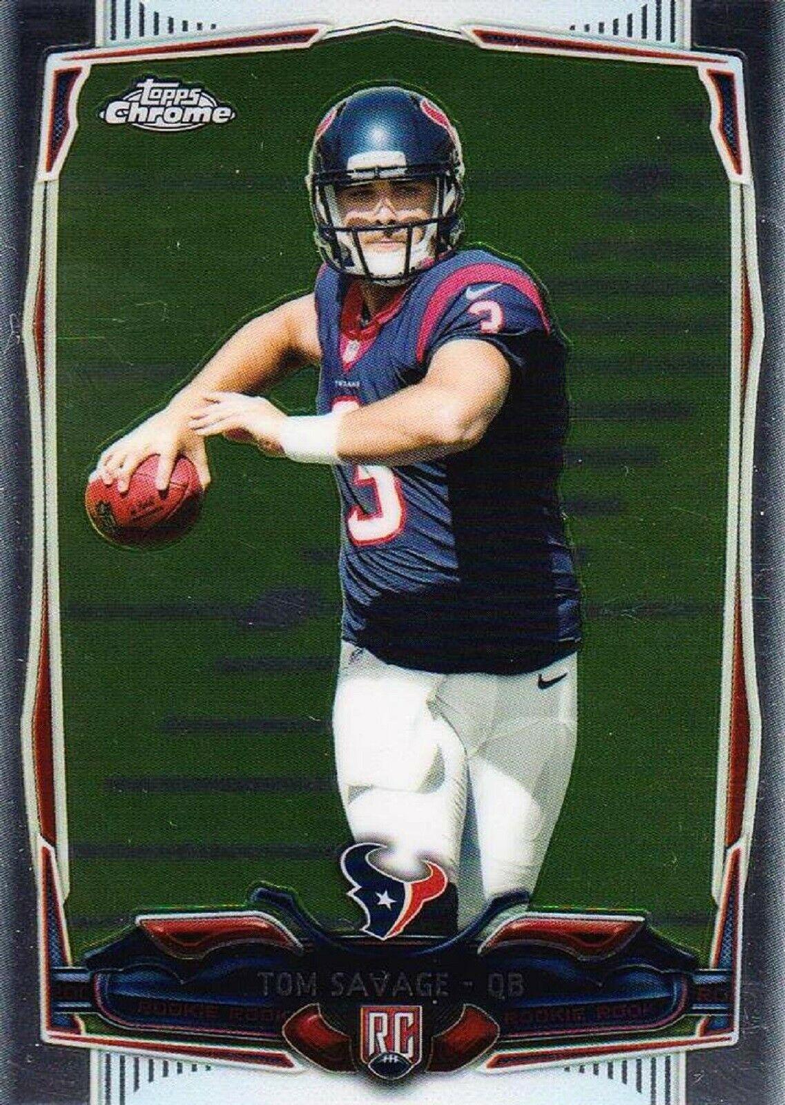 Tom Savage #139 Football Cards 2014 Topps Chrome