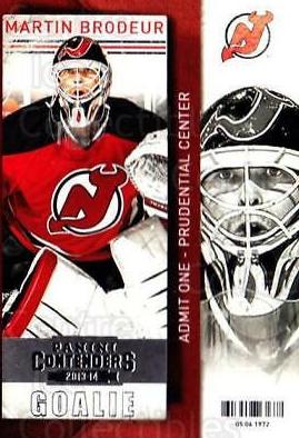Martin Brodeur #65 Hockey Cards 2013 Panini Contenders