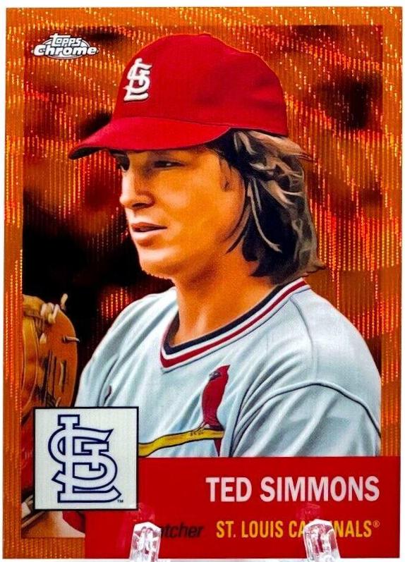 Ted Simmons #70 2022 Topps Chrome Platinum Anniversary Baseball
