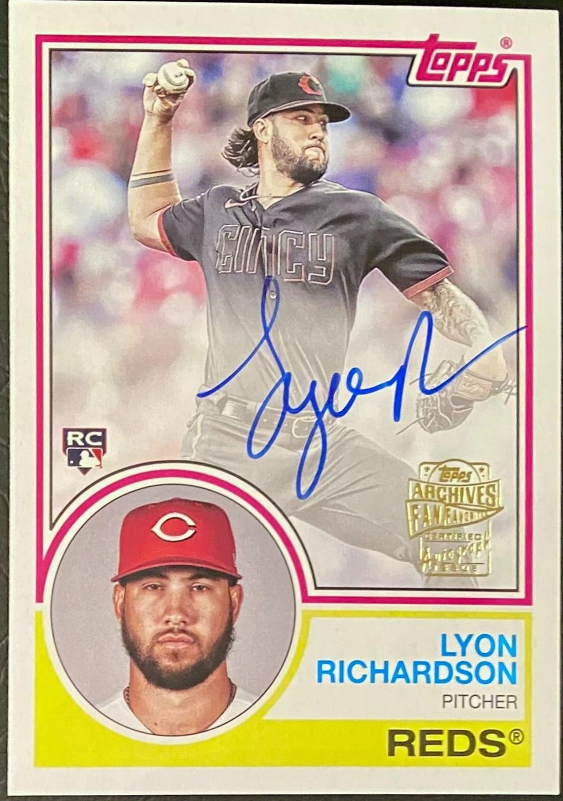 Lyon Richardson #83FF-LR Baseball Cards 2024 Topps Archives 1983 Fan Favorites Autograph