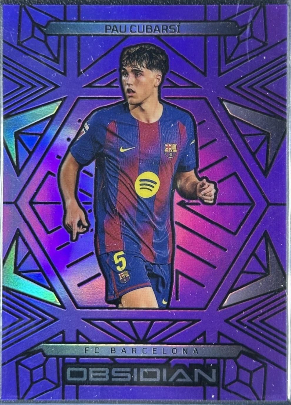 Pau Cubarsi #7 2025 Panini Obsidian Soccer