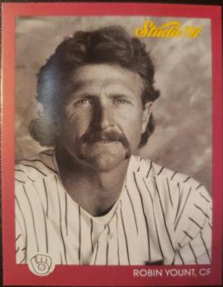 Robin Yount #80 Baseball Cards 1991 Studio