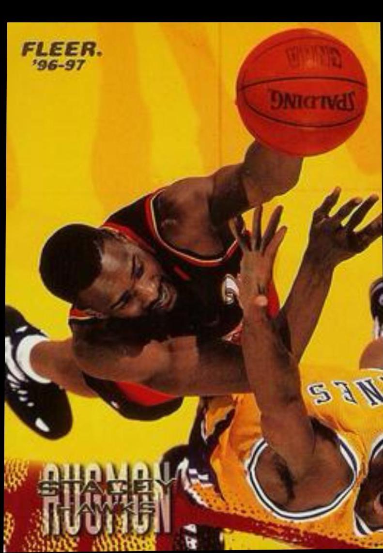 Stacey Augmon #1 Basketball Cards 1996 Fleer