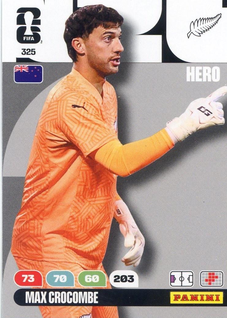 Max Crocombe #325 2026 Panini Adrenalyn XL FIFA World Cup