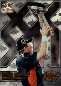 John Elway #3 Football Cards 1998 Pacific Paramount Super Bowl XXXII