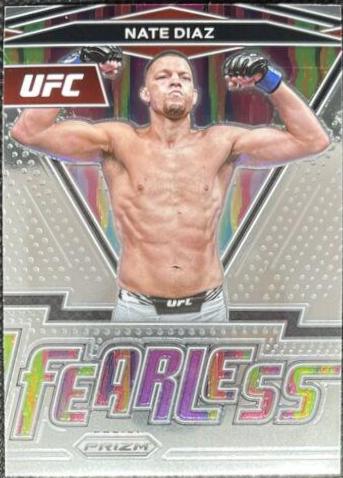 Nate Diaz #13 Ufc Cards 2022 Panini Prizm UFC Fearless