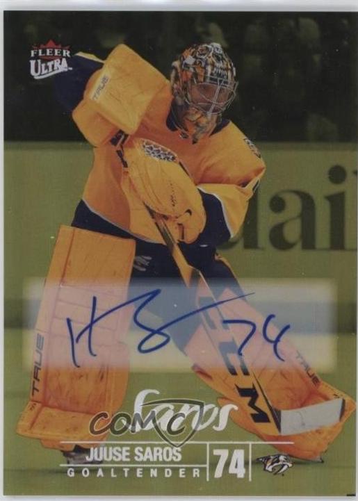 Juuse Saros [Rainbow Foil Autograph] #84