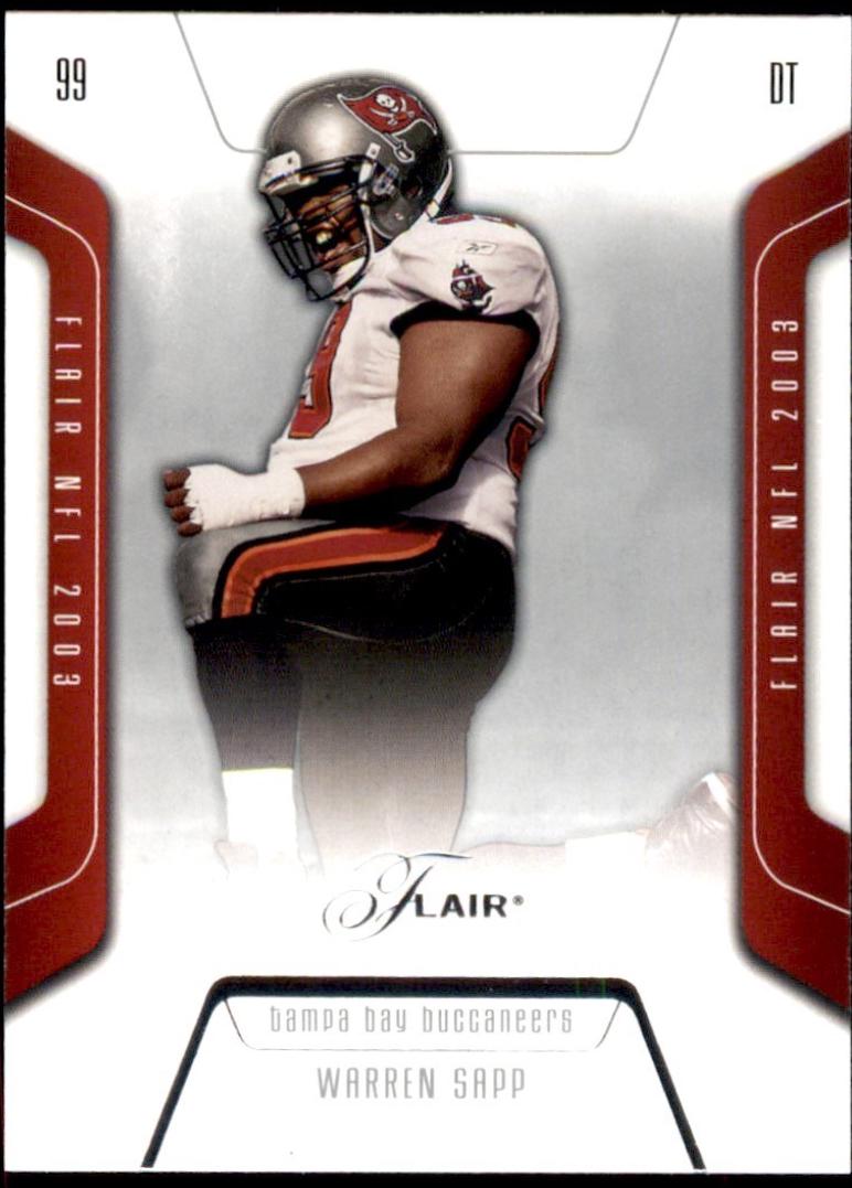 Warren Sapp #78 2003 Flair Football