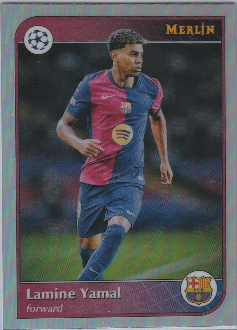 2024 Topps Merlin UEFA Lamine Yamal [Refractor] #19 card