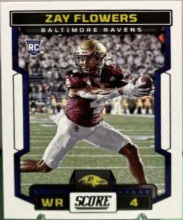 Zay Flowers #351 Football Cards 2023 Panini Score