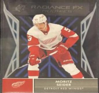 Moritz Seider #RFX-100 Hockey Cards 2021 SPx Radiance FX