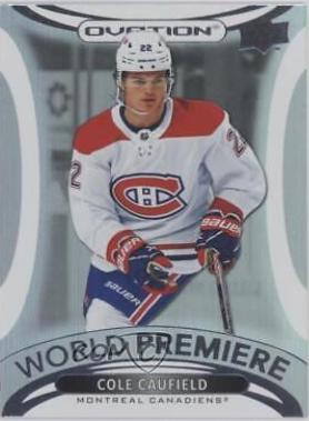 Cole Caufield #WP-10 Hockey Cards 2021 Upper Deck Ovation World Premiere