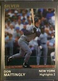 Don Mattingly #23 Baseball Cards 1991 Star Silver Edition