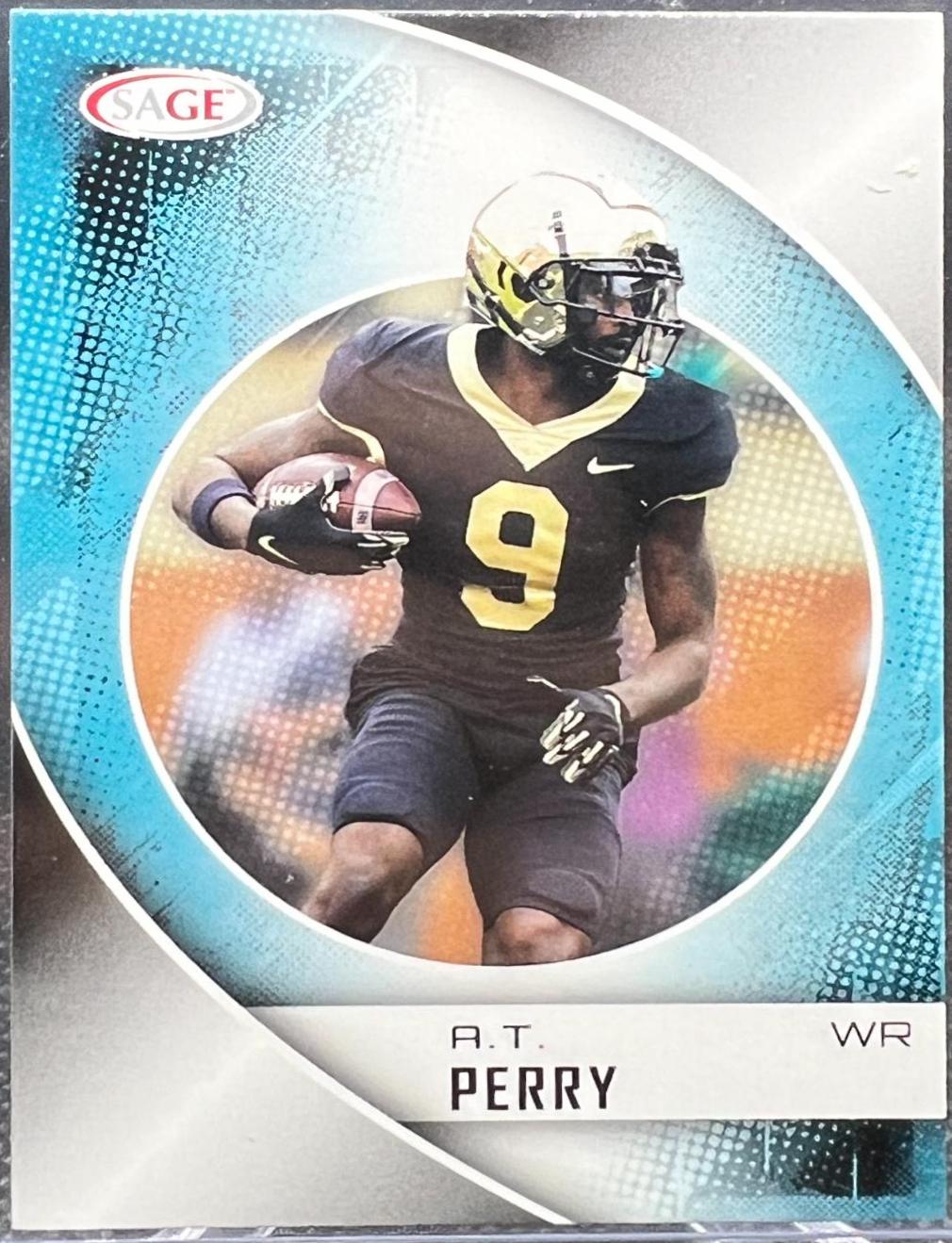 A. T. Perry #4 Football Cards 2023 Sage