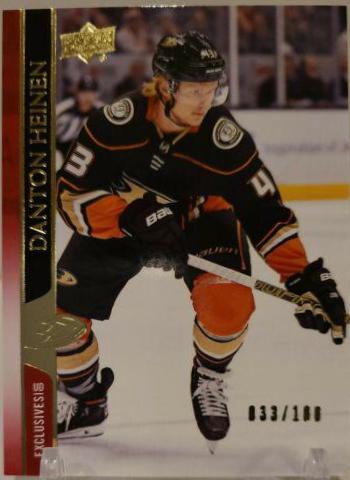 Danton Heinen #2 Hockey Cards 2020 Upper Deck