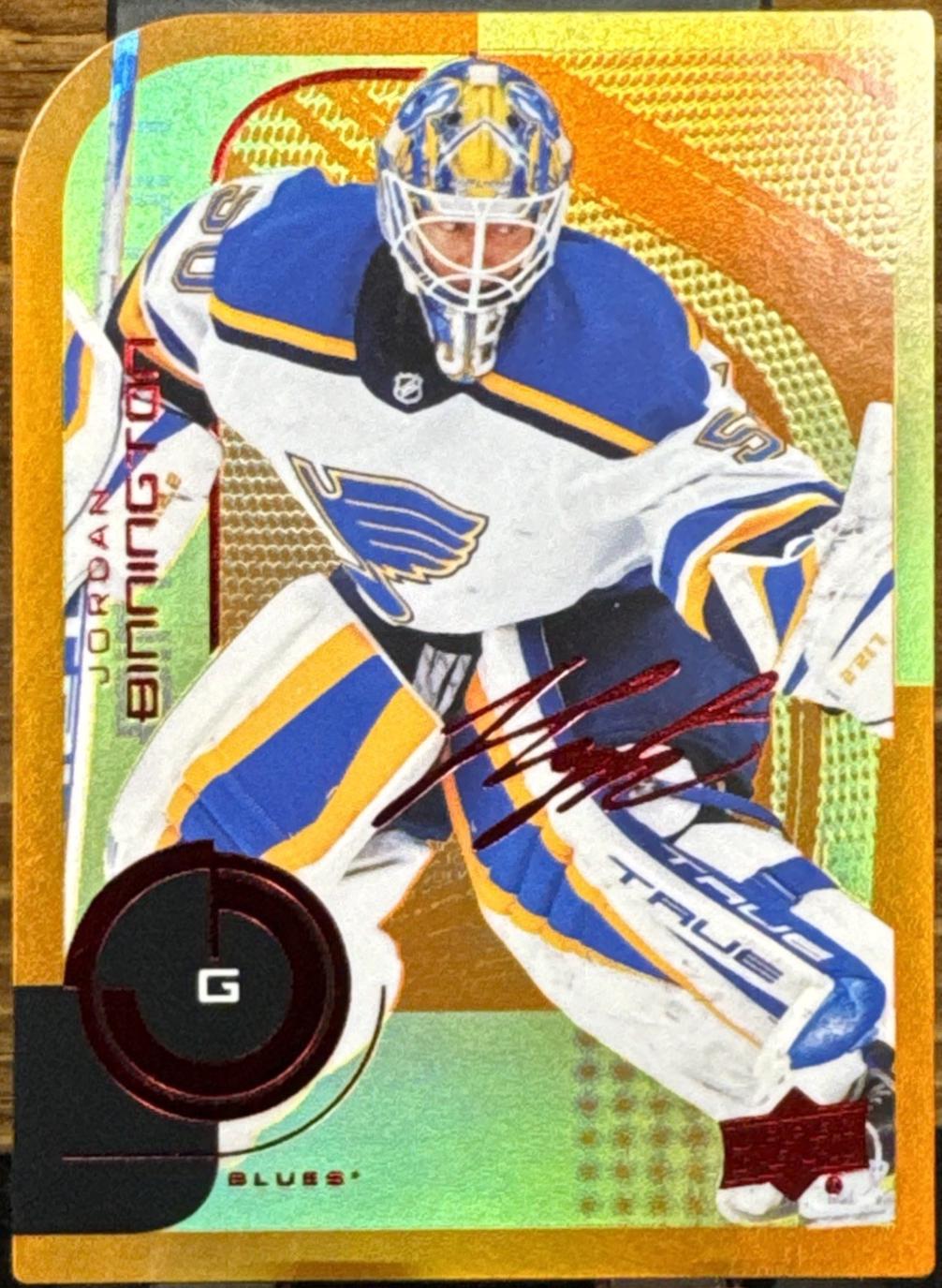 Jordan Binnington #63 2022-23 Upper Deck MVP Hockey Colors and Contours