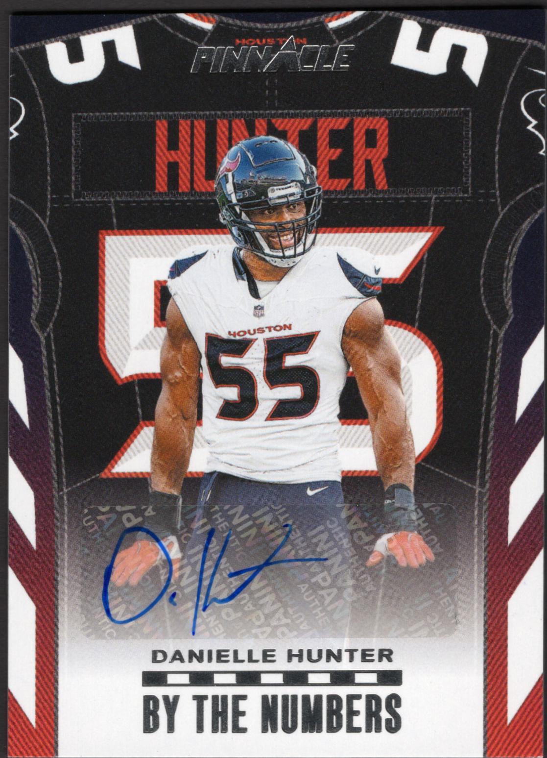 Danielle Hunter #BTNA-DHR Football Cards 2024 Panini Encore By the Numbers Autograph