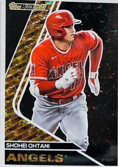 Shohei Ohtani #BG-4 Baseball Cards 2023 Topps Update Black Gold