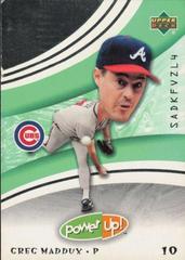 Greg Maddux #78 Baseball Cards 2004 Upper Deck Power Up Prices