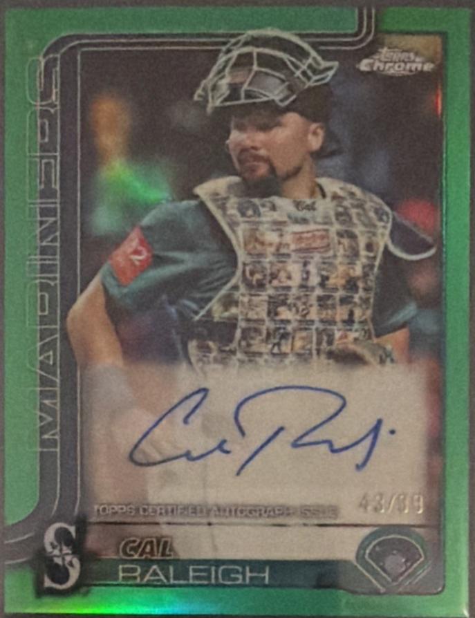 Cal Raleigh [Green Refractor] #AC-CR Prices | 2025 Topps Chrome Update ...