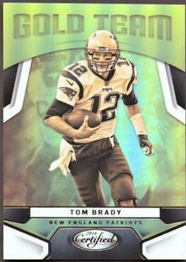 Tom Brady #2 Football Cards 2016 Panini Certified Gold Team