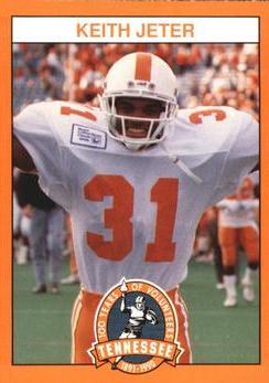 Keith Jeter #31 Football Cards 1990 Tennessee Volunteers Centennial