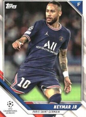 Neymar Jr #150 Soccer Cards 2021 Topps UEFA Champions League