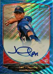 Jorge Polanco [Blue Wave Refractor] #BCAJPO Baseball Cards 2013 Bowman Chrome Prospect Autograph Prices