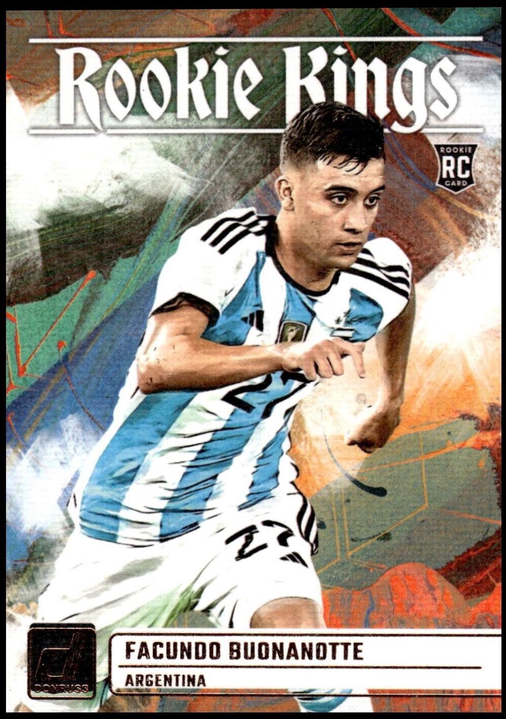 Facundo Buonanotte #4 Soccer Cards 2023 Panini Donruss Rookie Kings