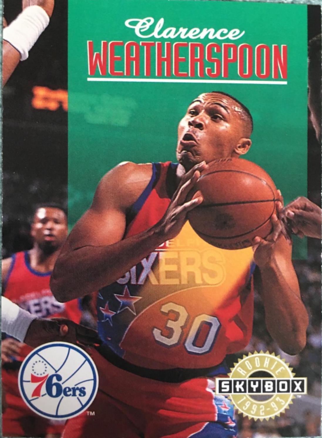 Clarence Weatherspoon #387 Basketball Cards 1992 Skybox