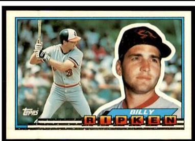 Billy Ripken #27 Baseball Cards 1989 Topps Big