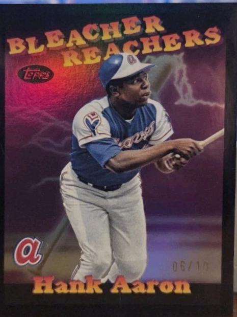 Hank Aaron [Black Foil] #BR-24 Prices | 2025 Topps Update Bleacher
