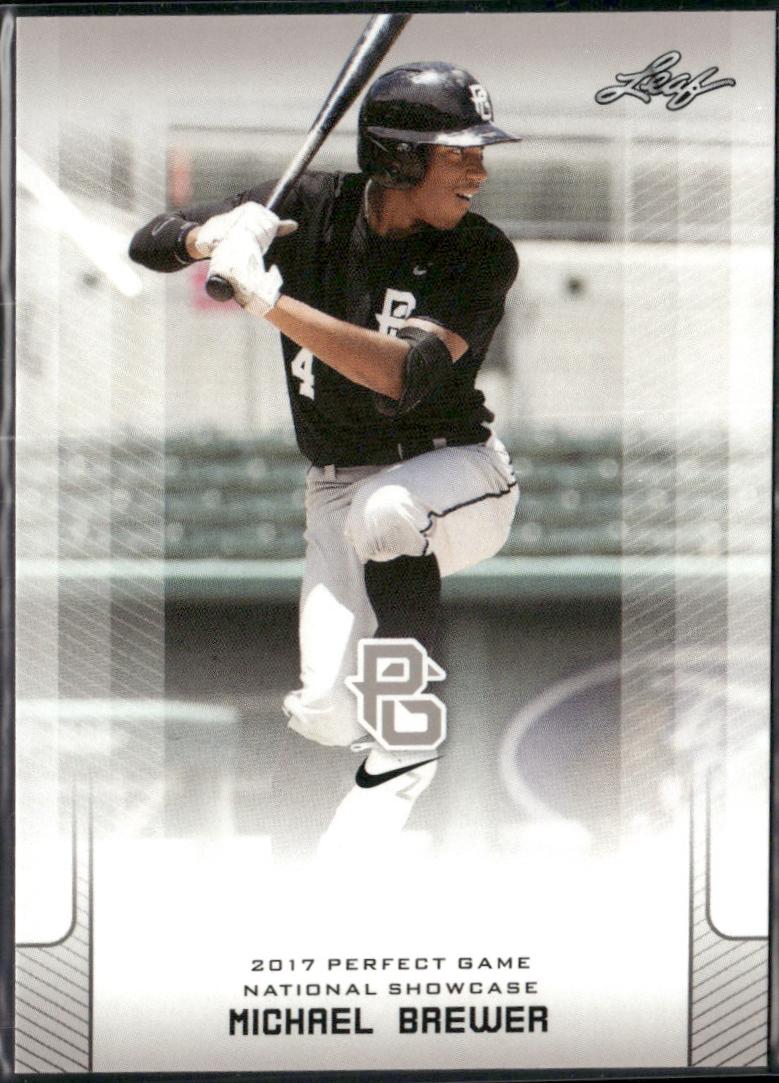 Michael Brewer #230 2017 Leaf Perfect Game National Showcase Baseball