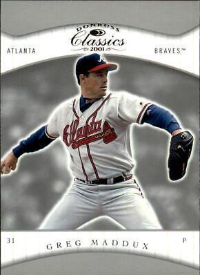 Greg Maddux #8 Baseball Cards 2001 Donruss Classics
