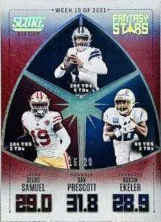 Deebo Samuel, Dak Prescott, Austin Ekeler