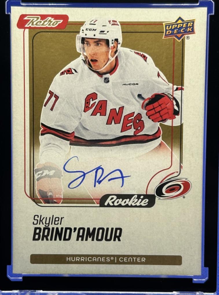 Skyler Brind'Amour #RA-SB 2025 Upper Deck Clear Cut Retro Autograph Hockey